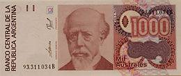 Billete de 1000 australes