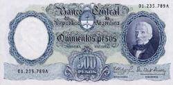 Billete de 500 pesos, serie San Martín
