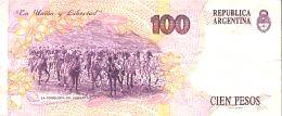 Billete 100 San Martín Serie 1992, atras
