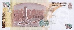 Billete de 10 pesos serie 2002 frente